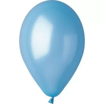 Latex lufi gyöngyház világoskék 8db-os