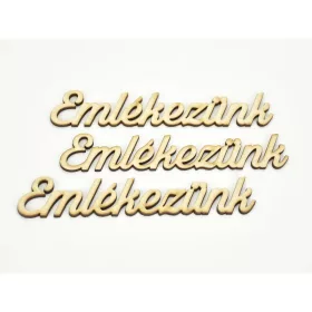 Natúr fa - "Emlékezünk" felirat 3db-csomag