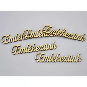 Natúr fa -"Emlékezünk" felirat 5db-csomag
