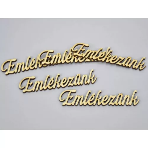 Natúr fa -"Emlékezünk" felirat 5db-csomag