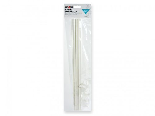 Lufipálca papír fehér csészével 42cm 10 db/cs