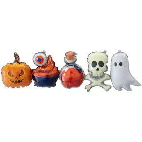 Halloween fólia lufi tök+szellem+figurák 101,5 x 31,5 cm