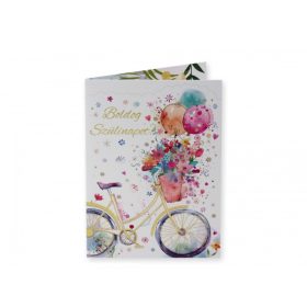 Képeslap Boldog Szülinapot biciklis + boríték 