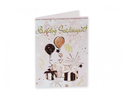 Képeslap Boldog Szülinapot lufis + boríték