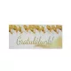 Gratulálunk díszboríték arany lufis mintával 19x9 cm pénzátadó boríték