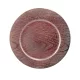 Dekor tálca kör faerezet  pink 33cm