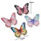 Nyomtatott dekorkarton - Színes pillangók 4db