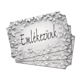 Nyomtatott dekorkarton - Emlékezünk 3db-cs