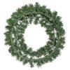 Műfenyő koszorú, zöld, 50x13 cm, beltéri