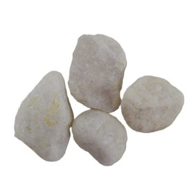 Fehér foszforeszkáló kavics 1 kg hálós kiszerelés