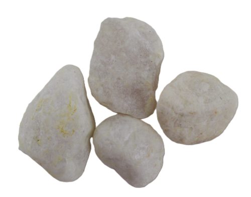 Fehér foszforeszkáló kavics 1 kg hálós kiszerelés