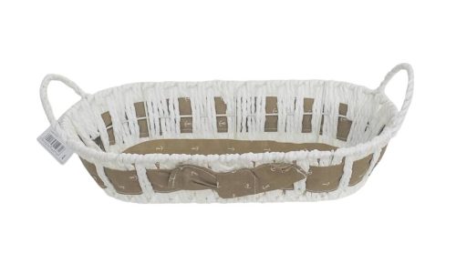Kenyeres kosár ovál 30x15x7cm barna