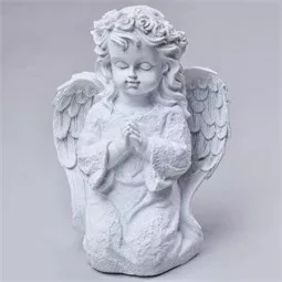 Angyal térdelő 16 cm lány