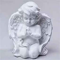 Angyal térdelő 16 cm  fiú