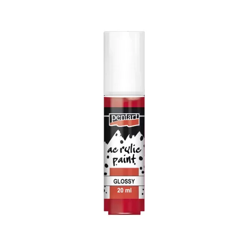 Fényes akrilfesték 20ml piros