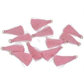 Textil bojt 4,5cm 12db/cs rózsaszín