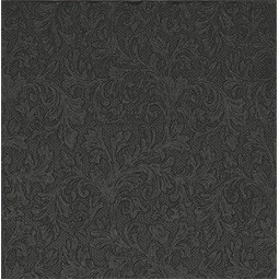 Papír szalvéta 3 rétegű fekete 33x33cm 20 db