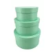 Kerek papírdoboz menta 3db/szett (21x10,5cm,18x9,5cm,14,5x7cm)