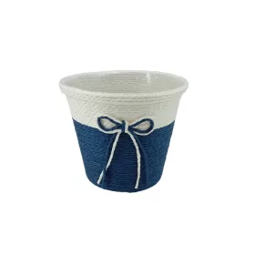 Köteles kaspó masnival nagy királykék 15x12,5cm