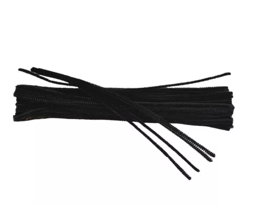 Zsenilia drót 100db/cs - fekete