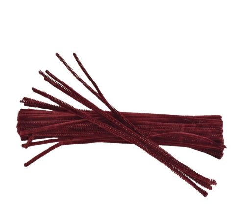 Zsenilia drót 100db/cs - bordó