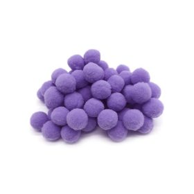 Lila  pompon 1,5cm 100db/cs