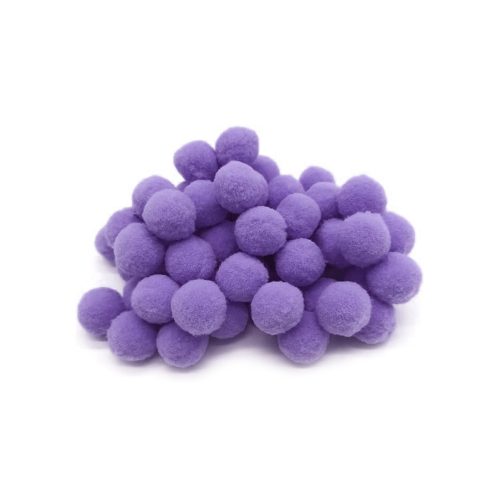Lila  pompon 1,5cm 100db/cs