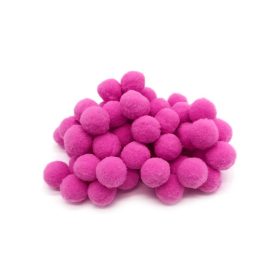 Magenta pompon 1,5cm 100db/cs