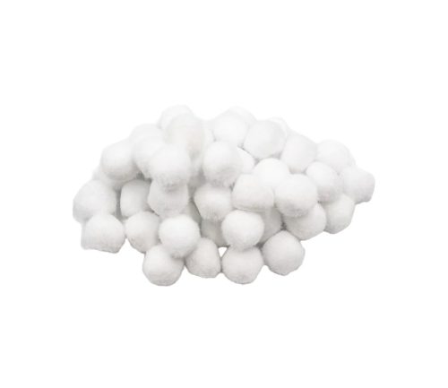 Fehér pompon 2cm 100db/cs