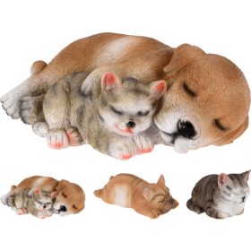 Kerámia cica+kutya figura 13cm 3 féle, választható