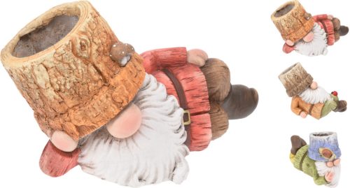 Virágtartó törpe fekvő 27cm 3 féle