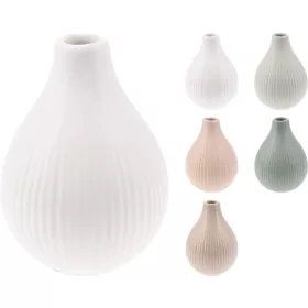 Bordázott kerámia váza 14 cm többféle válaszható/db