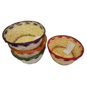 Bambusz kosár kerek több színben választható