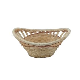 Bambusz kosár csónak 20x18x6/8cm