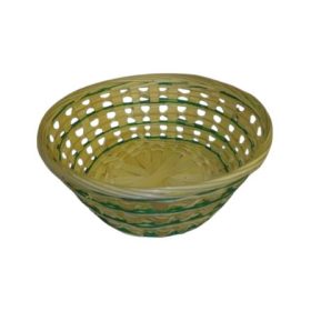 Bambusz kosár 3 soros zöld