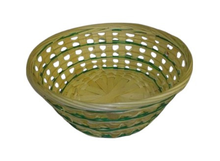 Bambusz kosár 3 soros zöld