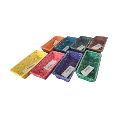 Bambusz kosár téglalap alakú több színben választható