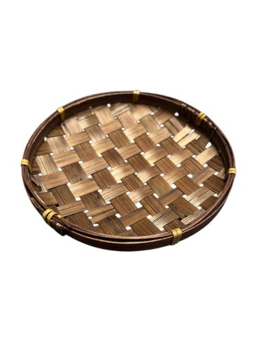 Bambusz kosár Pille barna 15x2cm