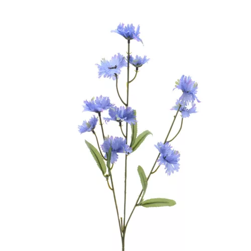 Selyem szálas búzavirág 3 ágú kék 55cm