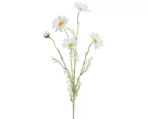 Élethű selyemvirág margaréta fehér - 19cm x 7cm x 78cm
