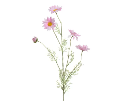 Élethű selyemvirág margaréta rózsaszín - 19cm x 7cm x 78cm