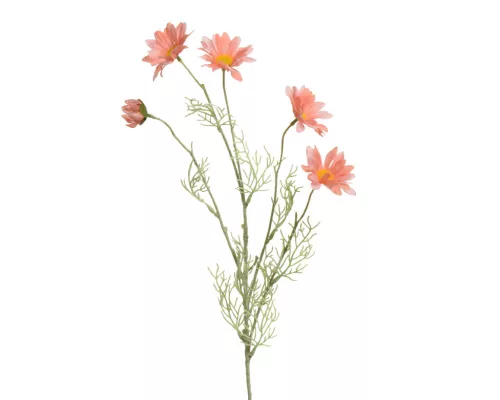 Élethű selyemvirág margaréta világos narancssárga - 19cm x 7cm x 78cm