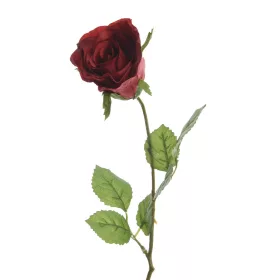 Selyem szálas rózsa piros  45cm