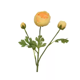 Élethű selyemvirág boglárka sárga - 10cm x 5cm x 51cm