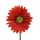 Selyem szálas gerbera piros 50cm