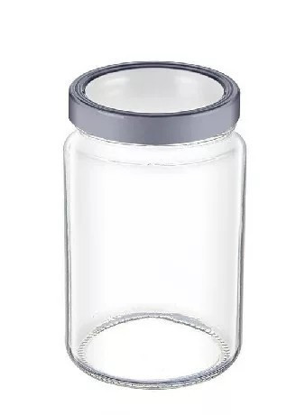 Tároló üveg, átlátszó fedővel 1,5 l