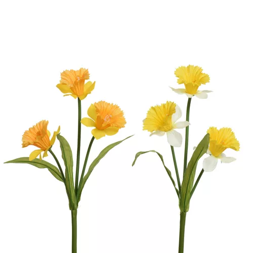 Selyem szálas nárcisz 3 fejjel 60cm 2 féle színben,
választható