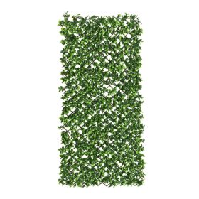 Mű növényfal rácsos zöld lomb dekor panel 90x180 cm