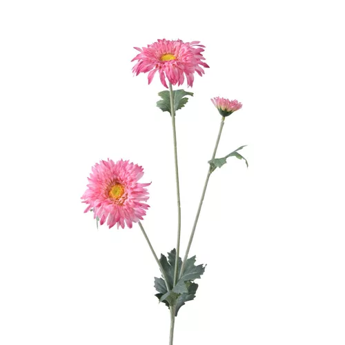 Selyem szálas 3 ágú pink gerbera