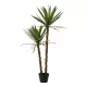 Élethű cserepes yucca pálma dupla törzzsel 125 cm